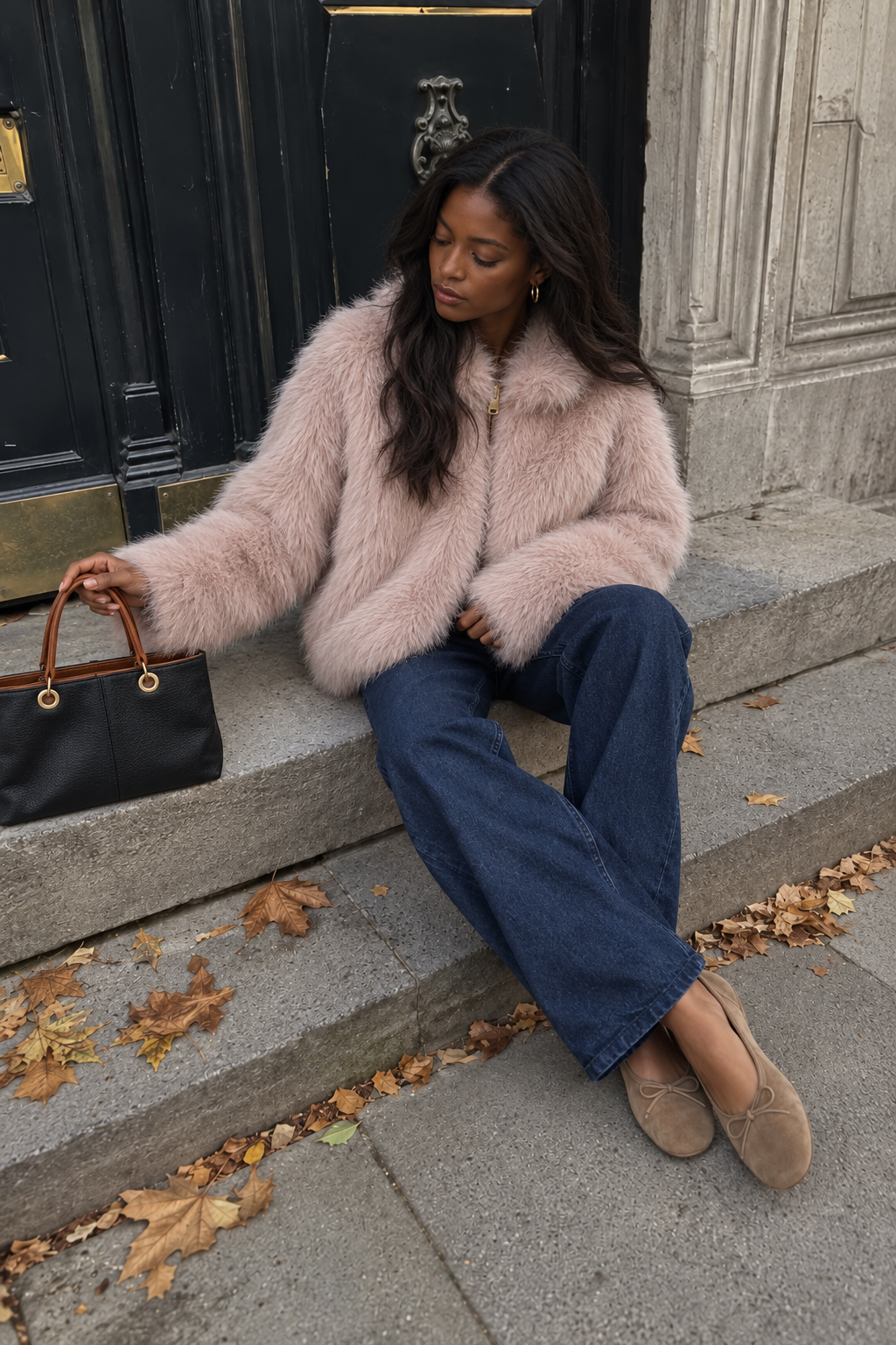 Lumi Luxe Hooded Jacket Blush