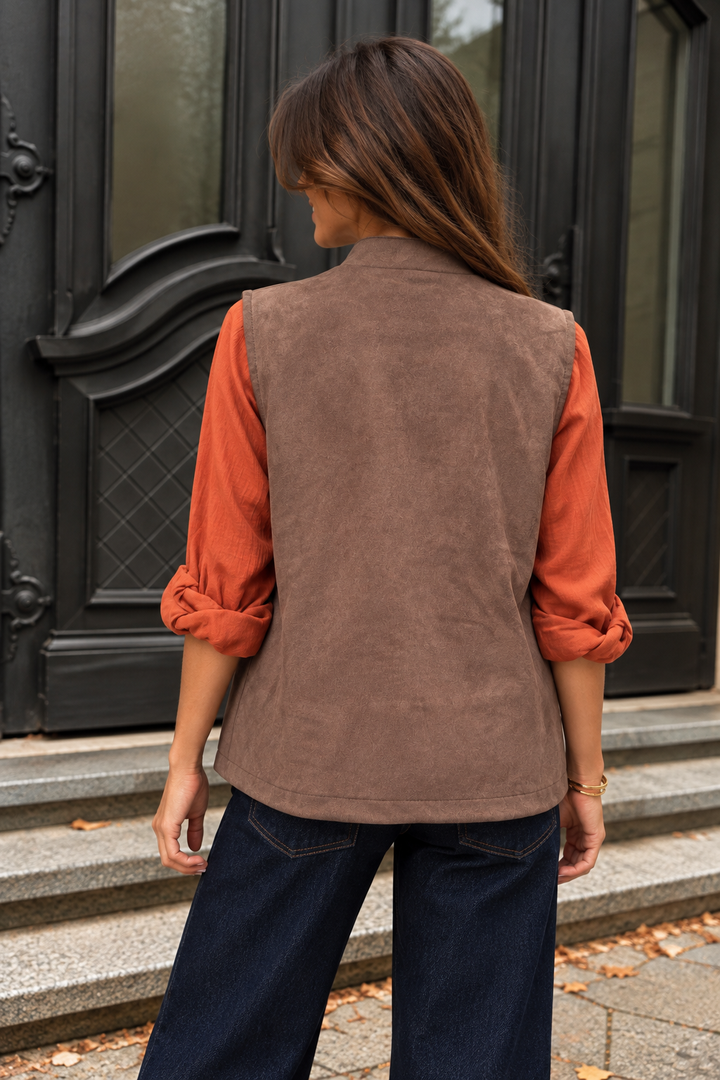 Harlow Military Waistcoat Chocolate