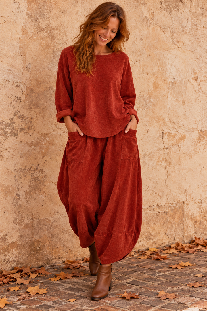 Elsie Chenille Co-Ord Rust