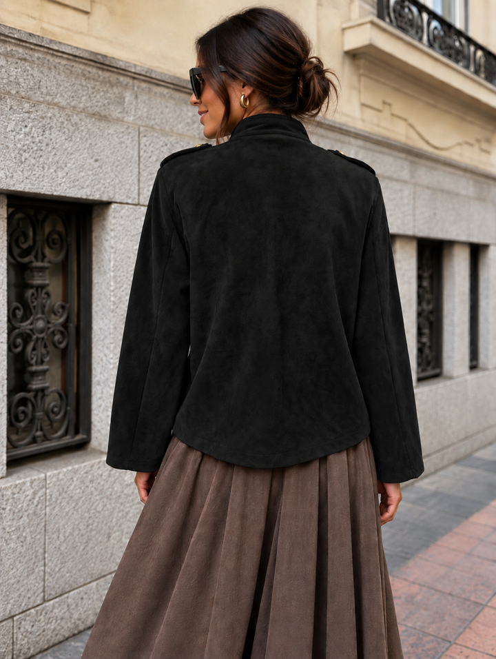 Marcella Military Jacket Black
