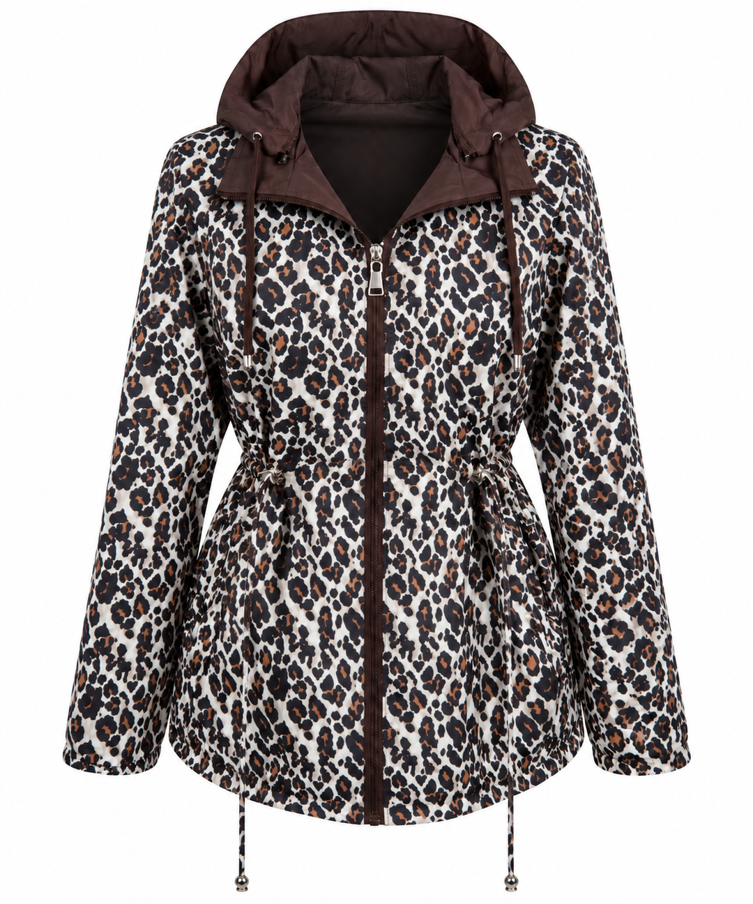 Reversible Leopard Raincoat Chocolate
