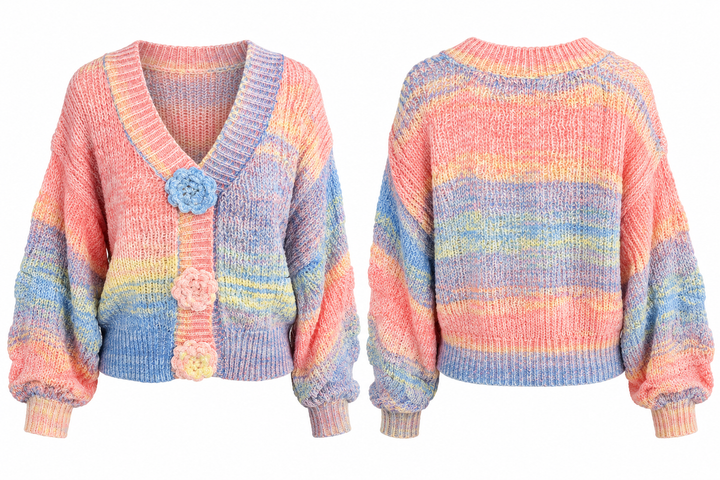 Sweet Blossom Cardigan Peach