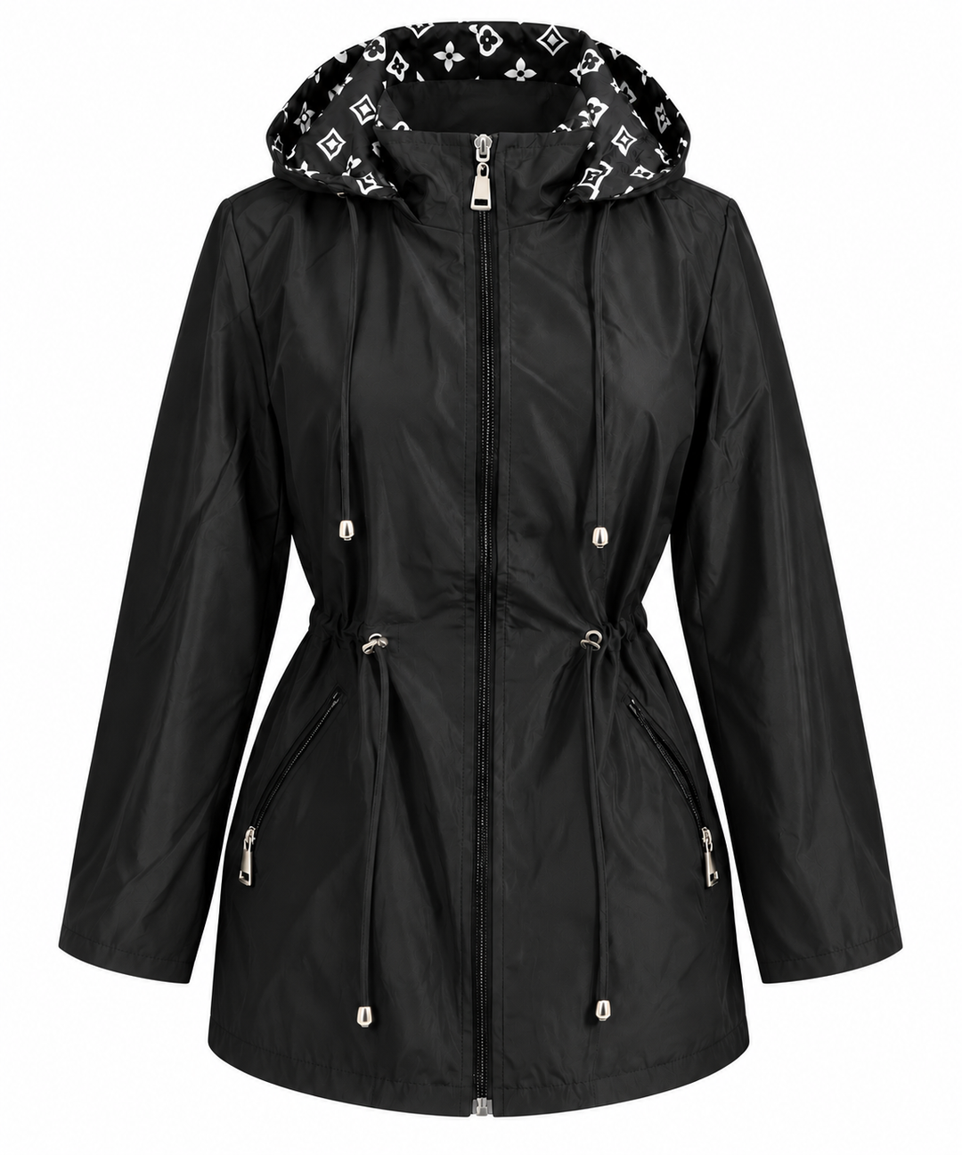 Luella Reversible Raincoat Black