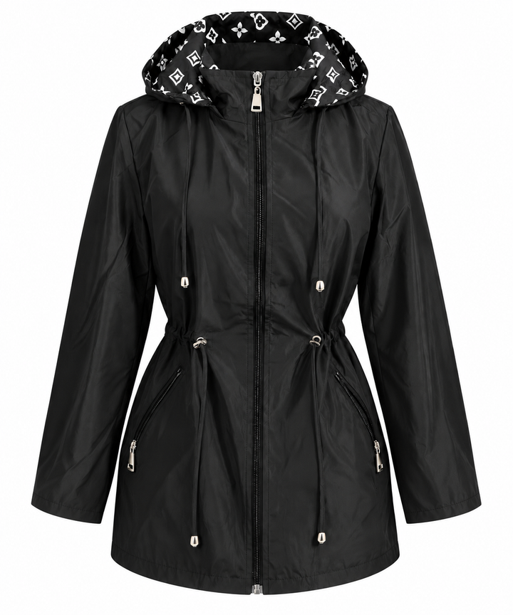 Luella Reversible Raincoat Black