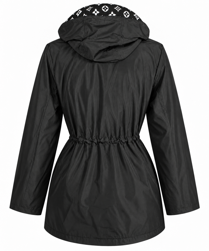 Luella Reversible Raincoat Black
