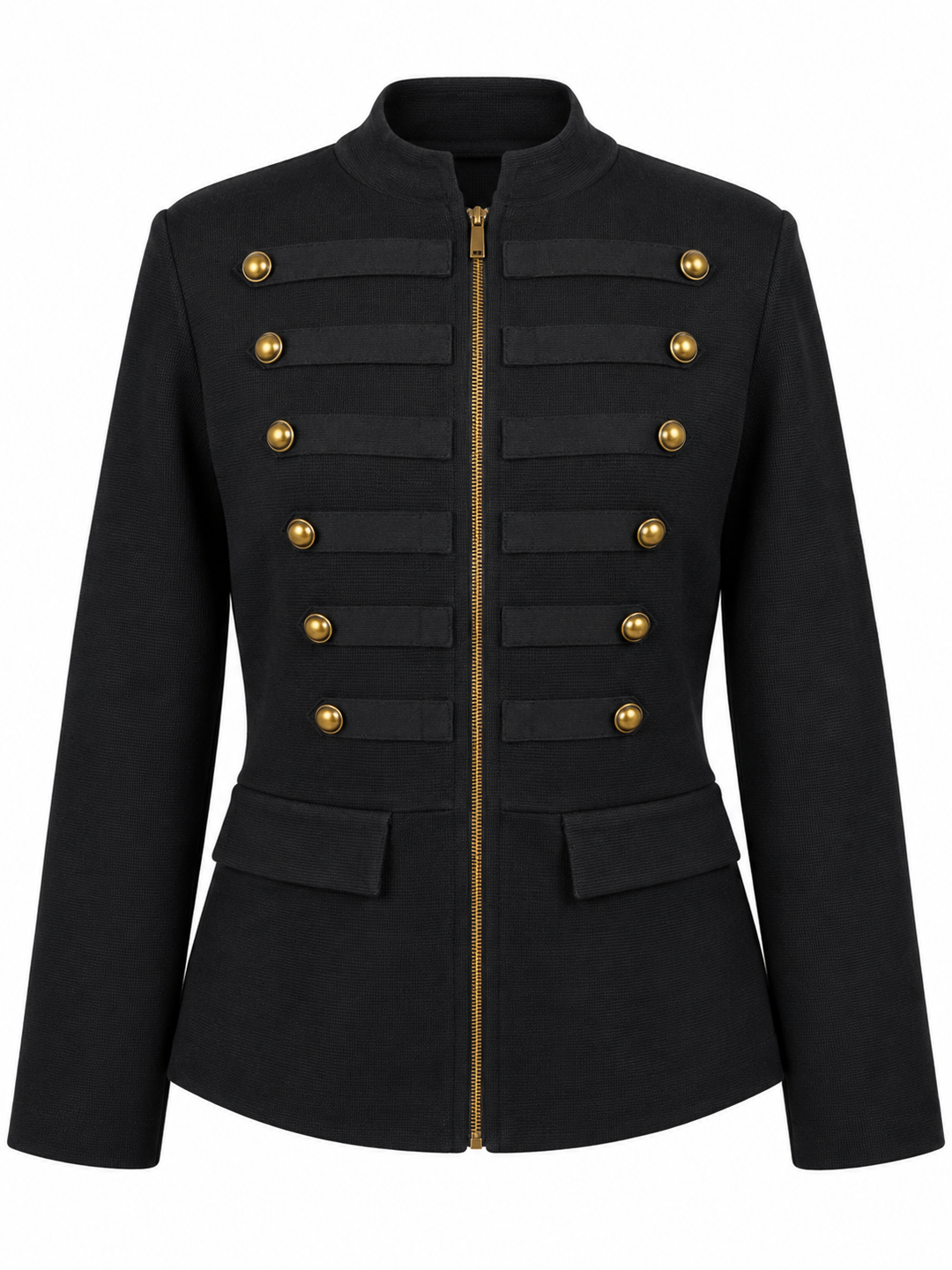Raven Military Knit Jacket Black