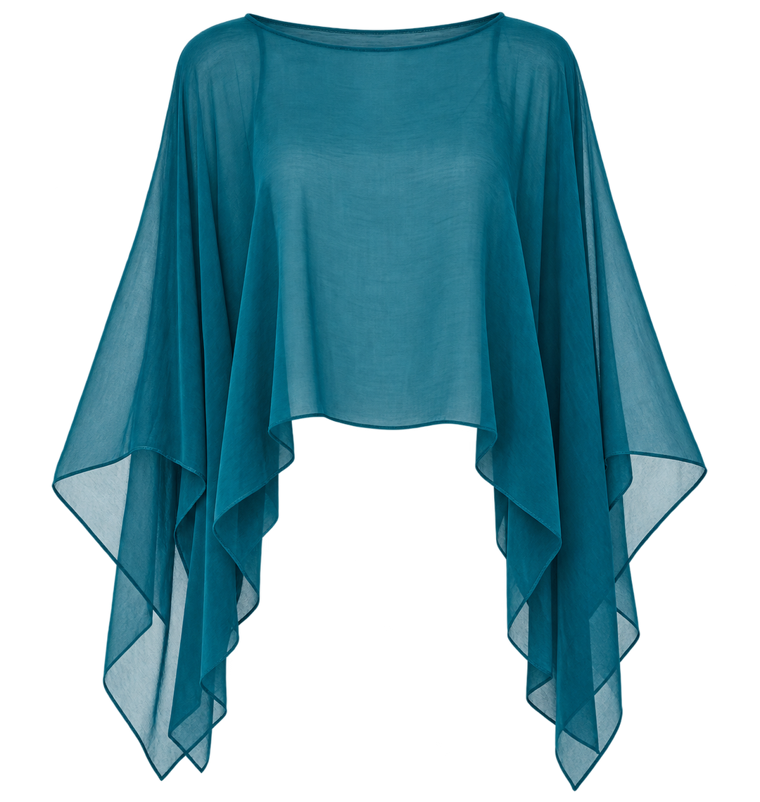 Delta Sheer Layering Top Teal