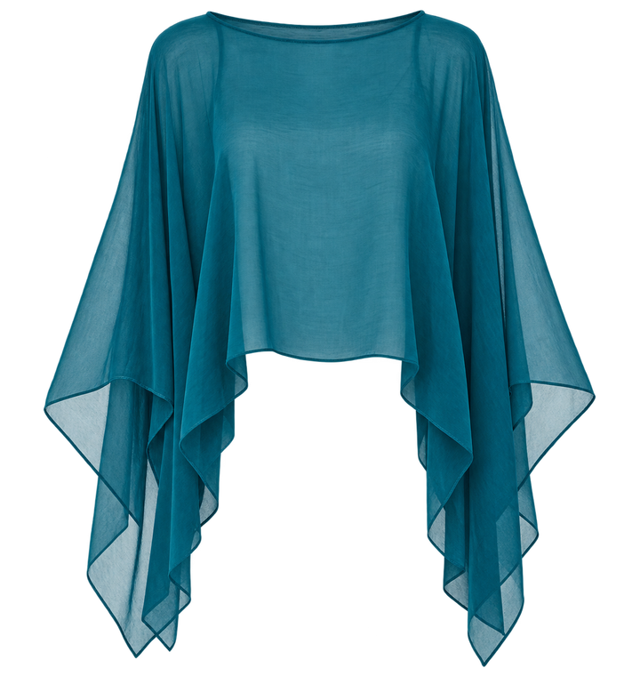 Delta Sheer Layering Top Teal