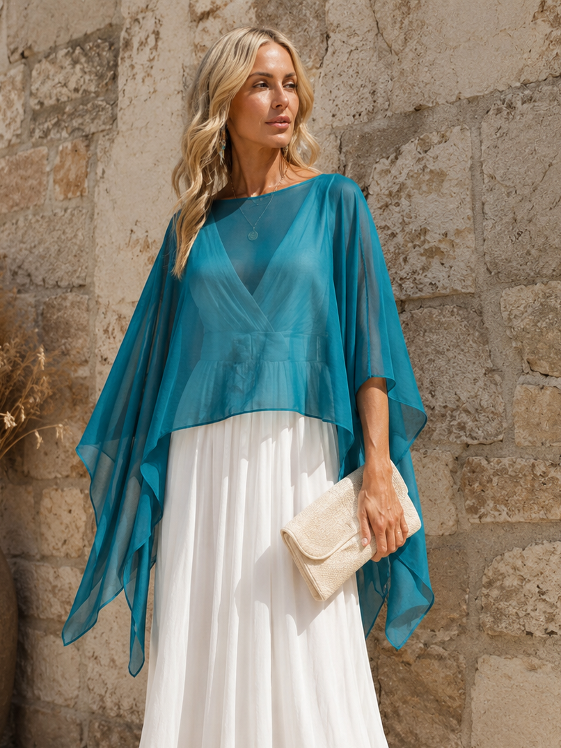 Delta Sheer Layering Top Teal