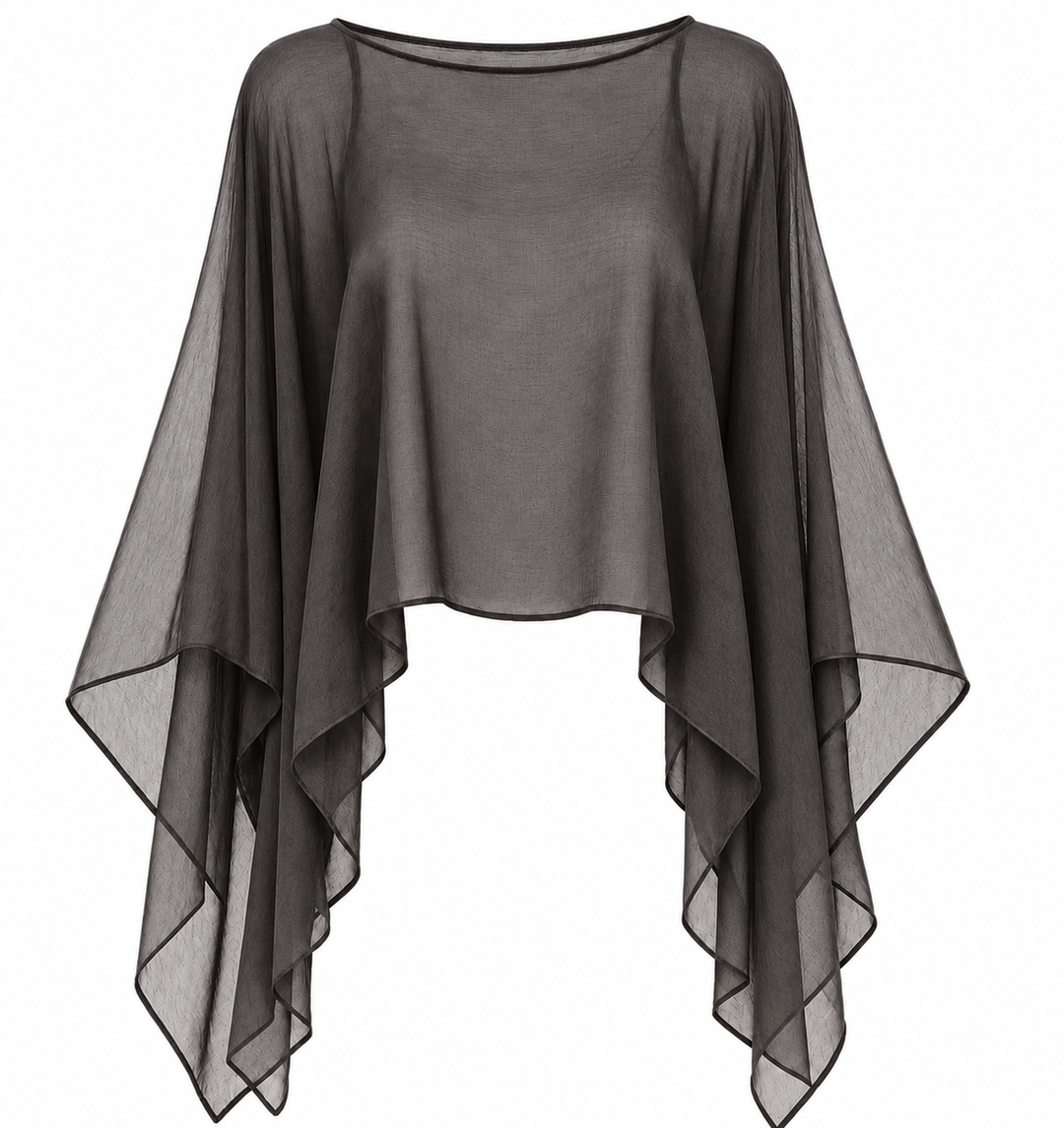 Delta Sheer Layering Top Espresso