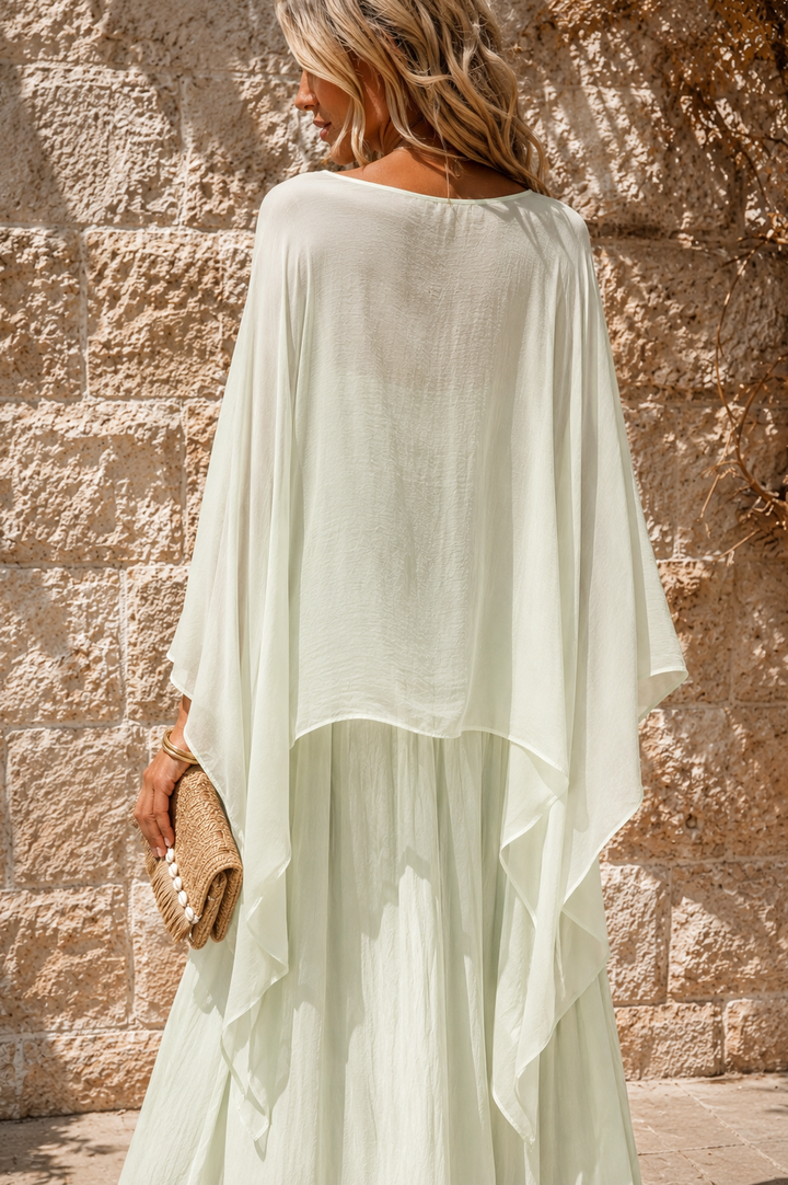 Delta Sheer Layering Top Pistachio