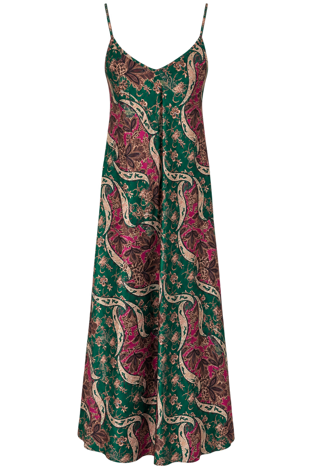Marrakech Paisley Maxi Dress Emerald