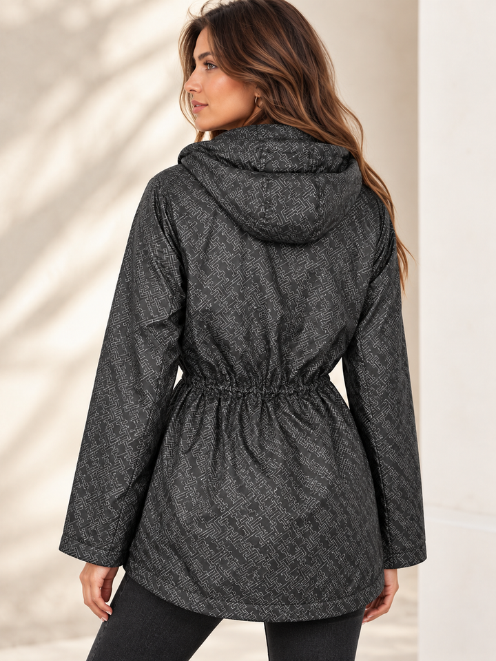 Thomasina Reversible Raincoat Black