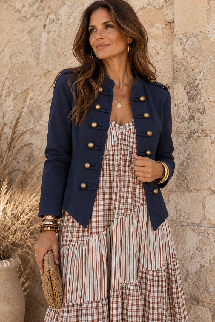 Marcella Military Jacket Navy