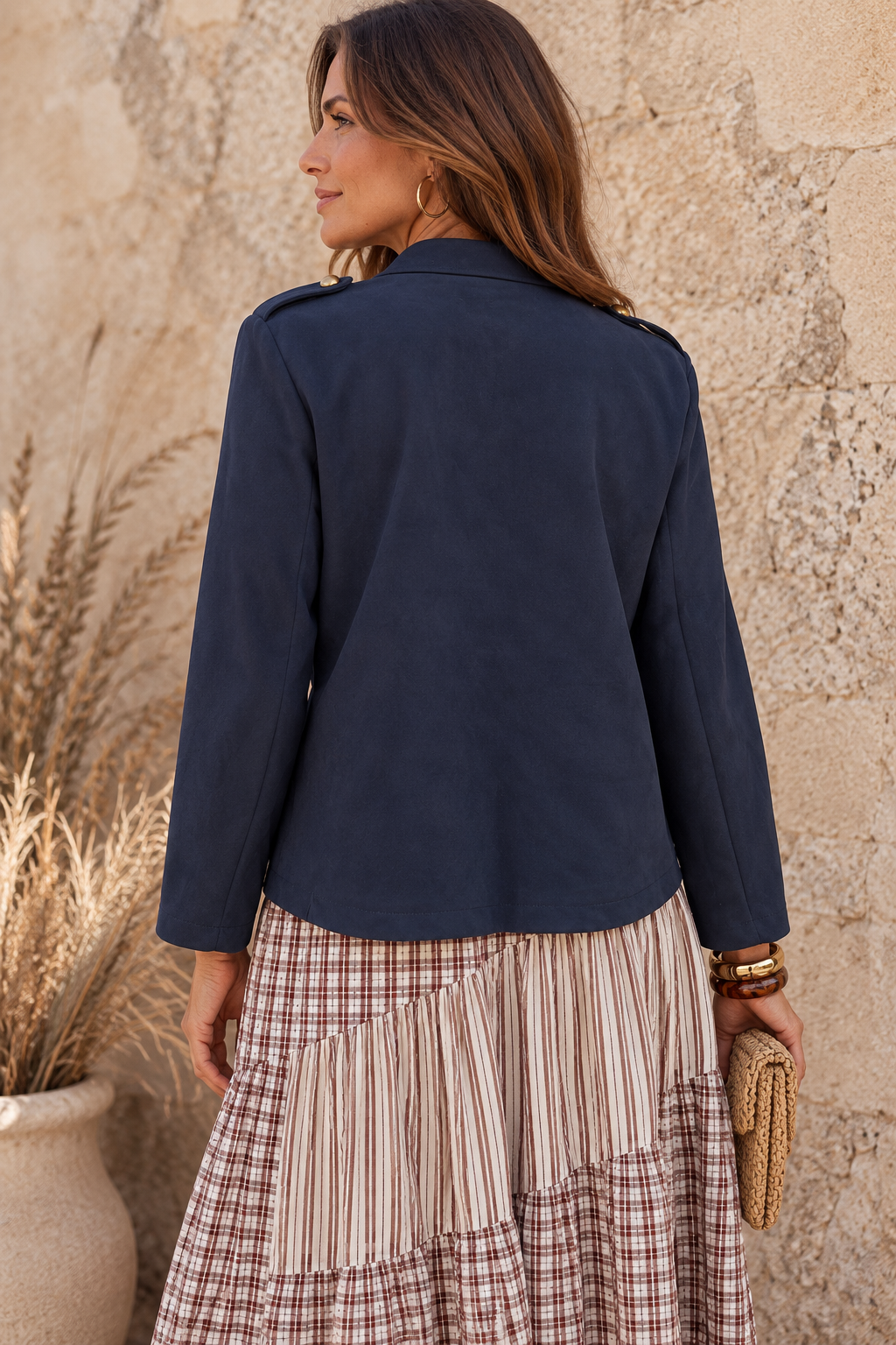 Marcella Military Jacket Navy