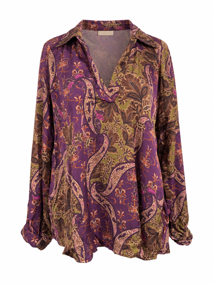 Jovanne Paisley Top Damson