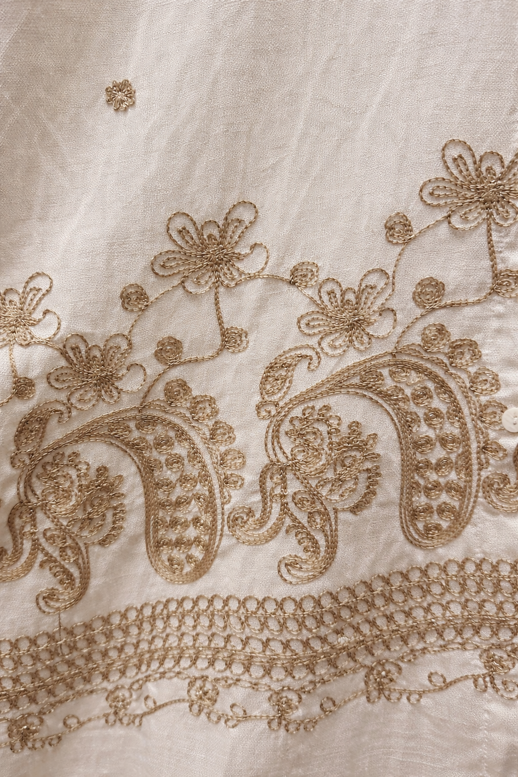 Cara Embroidered Shirt Cream