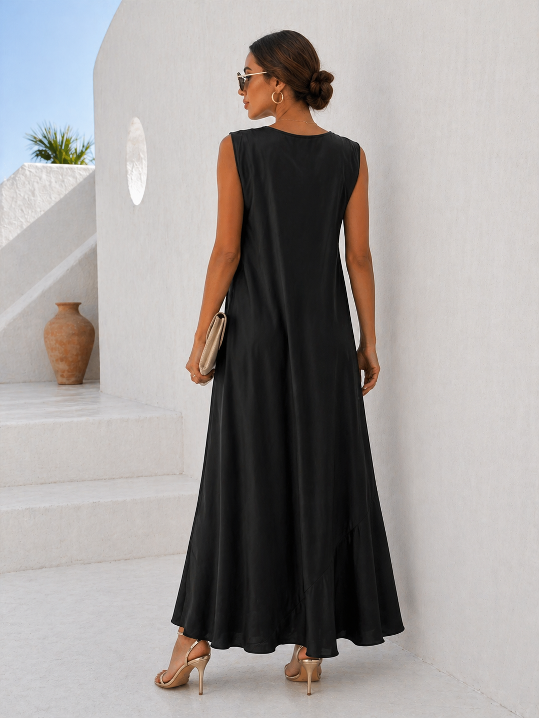 Cadence Cowl Dress Black