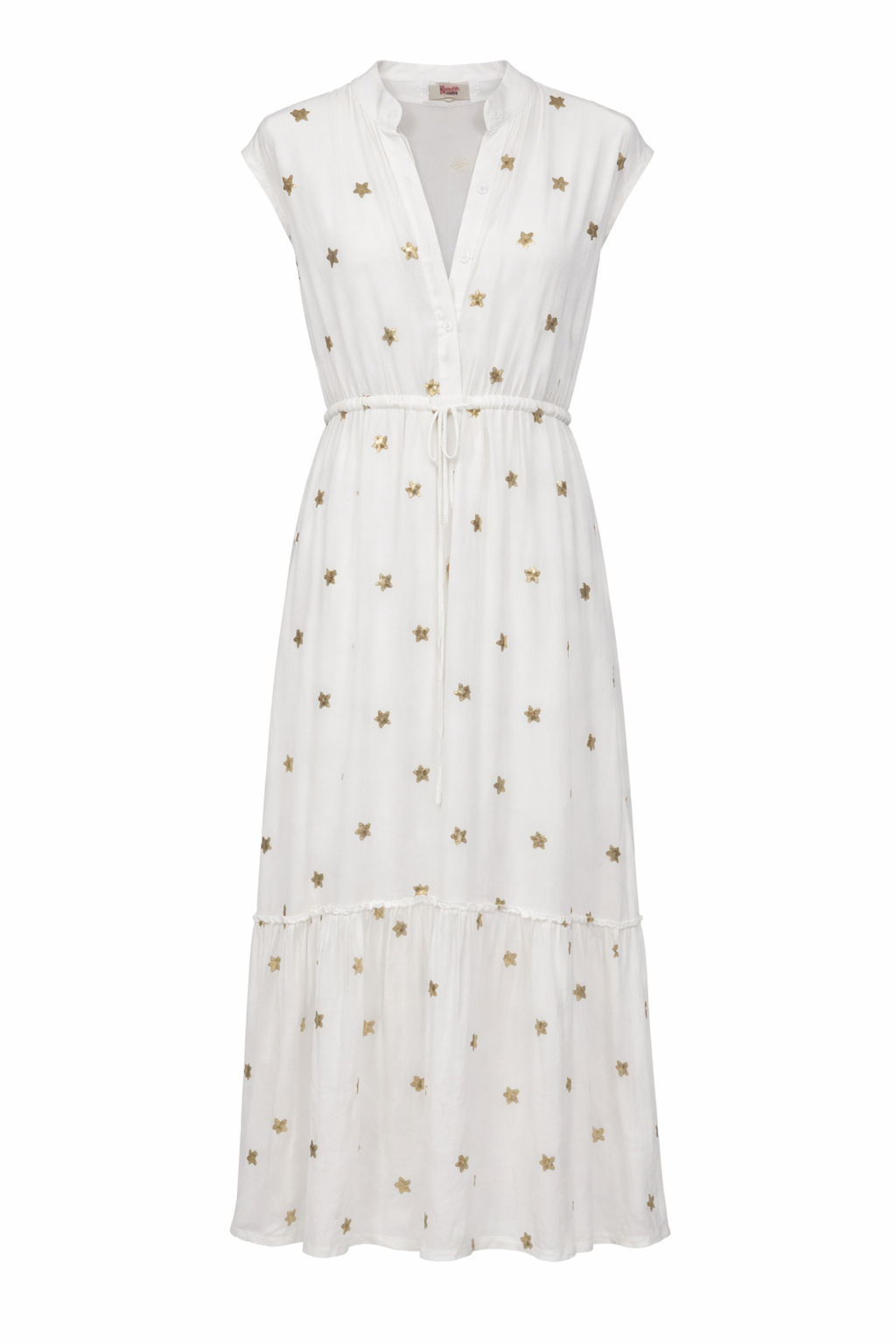Vittoria Sequin Star Dress White