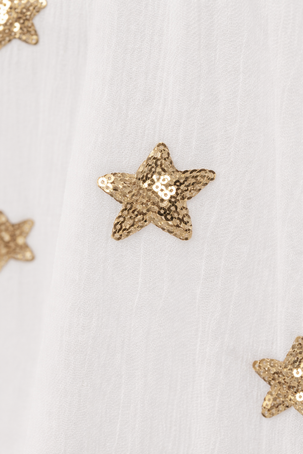Vittoria Sequin Star Dress White