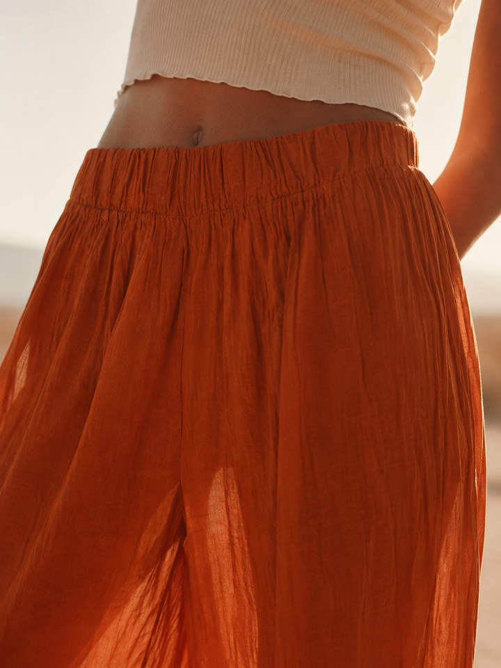 Nella Balloon Trousers Terracotta