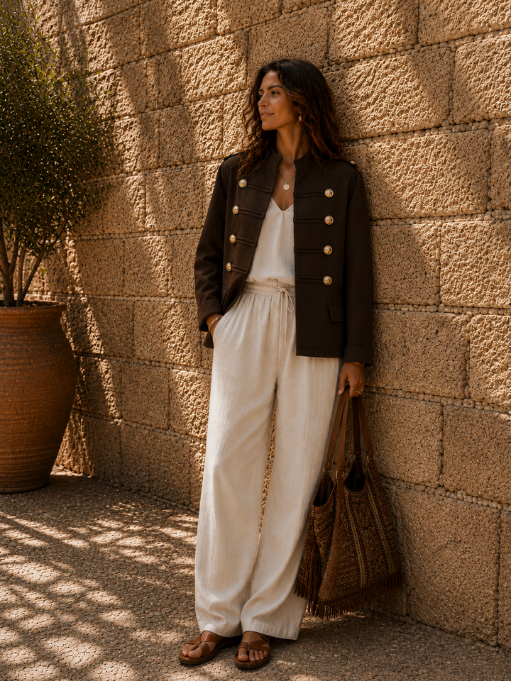 Cadence Military Jacket Chocolate