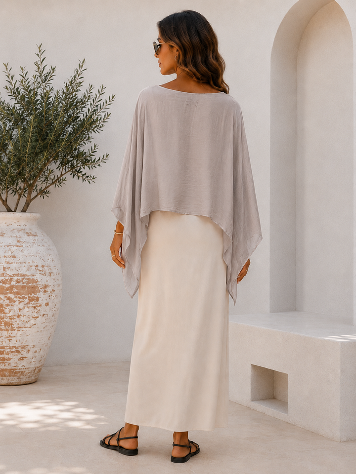 Delta Sheer Layering Top Mocha