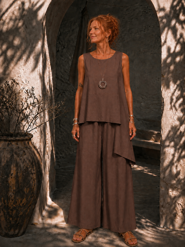 Phoebe Co-Ord Set Chocolate