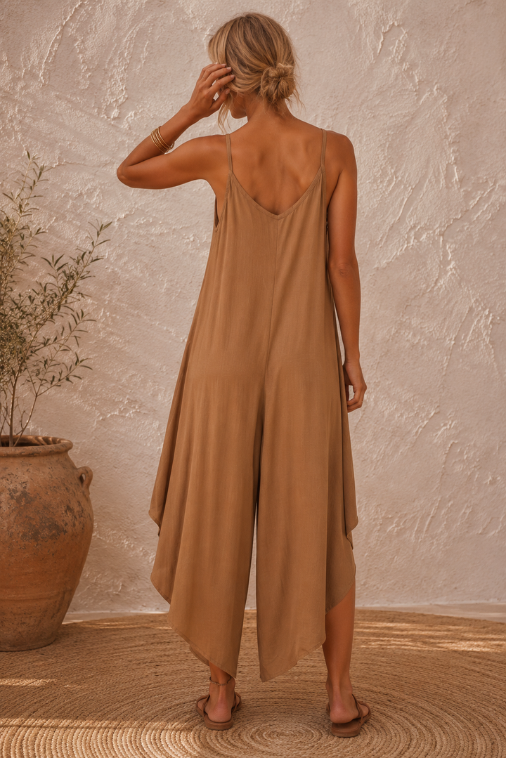 Alika Parachute Jumpsuit Camel