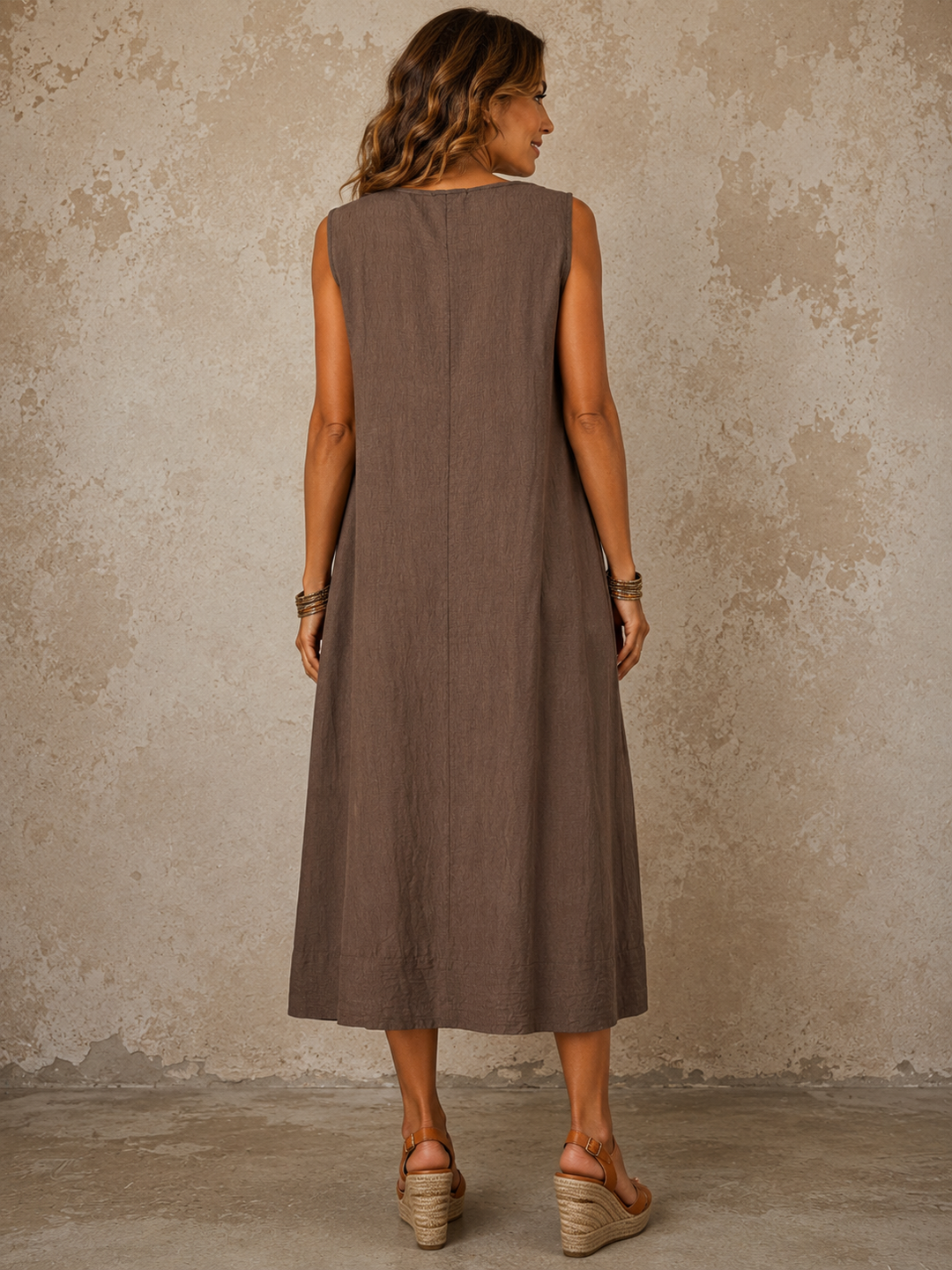 Freya Necklace Dress Chocolate