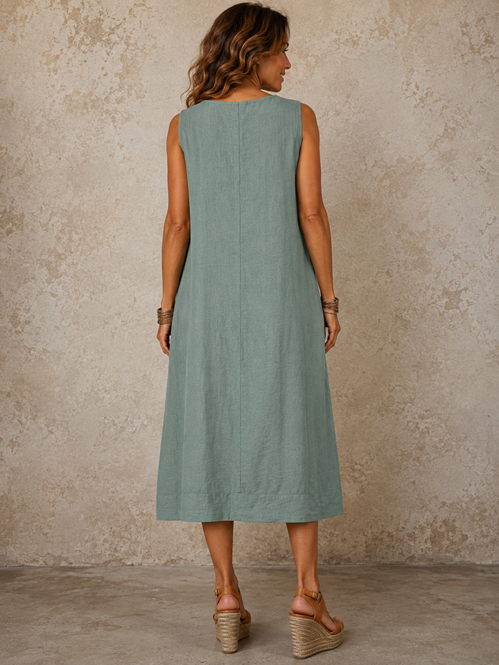 Freya Necklace Dress Khaki