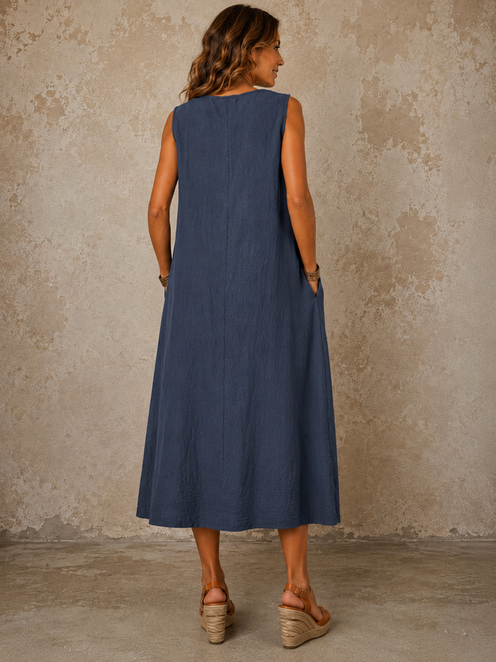 Freya Necklace Dress Navy