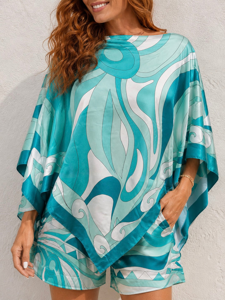 Ada Abstract Co-Ord Set Aqua