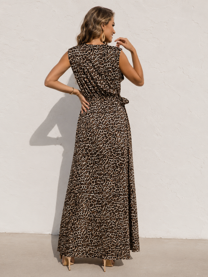 Evelina Side Tie Dress Leopard