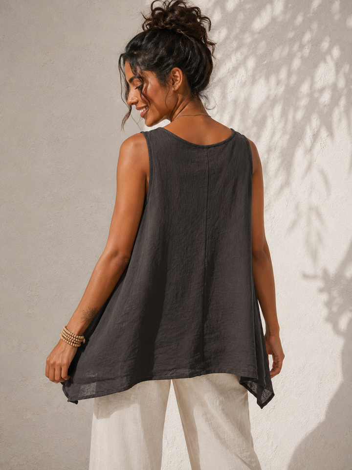 Gianna Sleeveless Top Chocolate