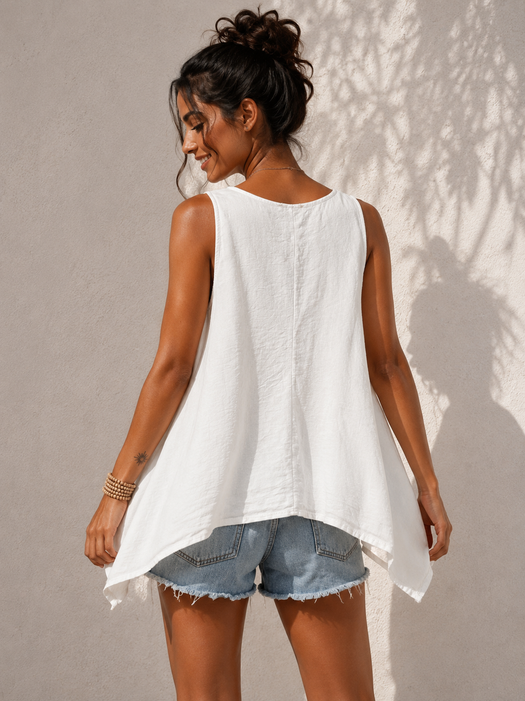 Gianna Sleeveless Top Cream