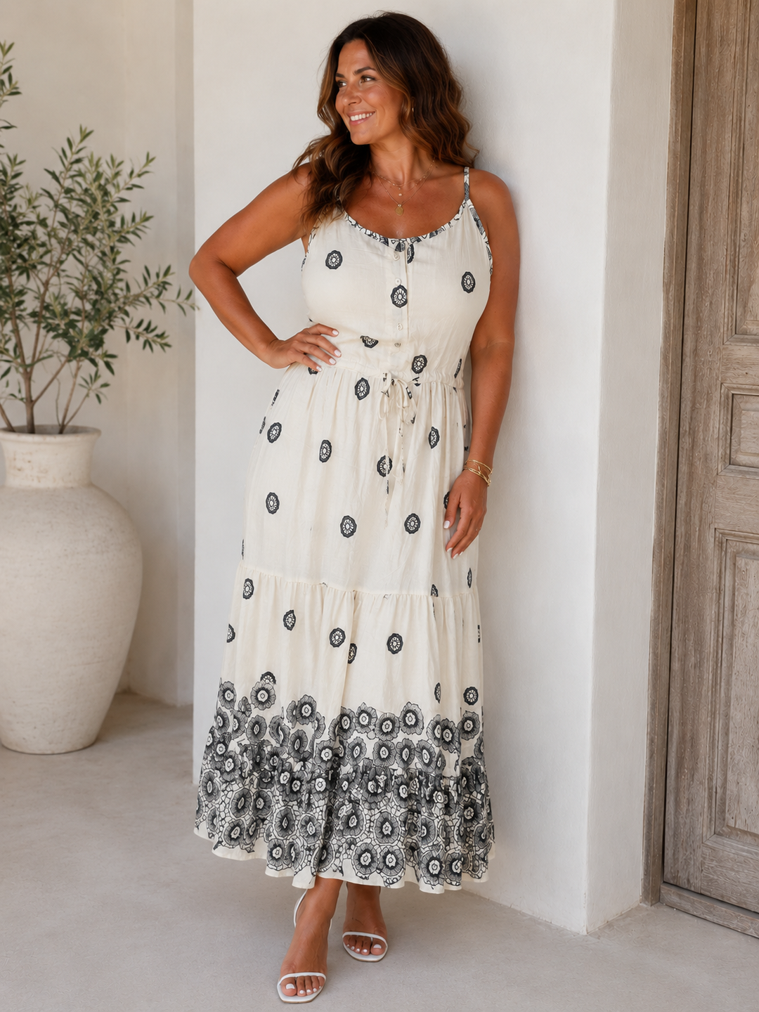Umari Maxi Dress Cream
