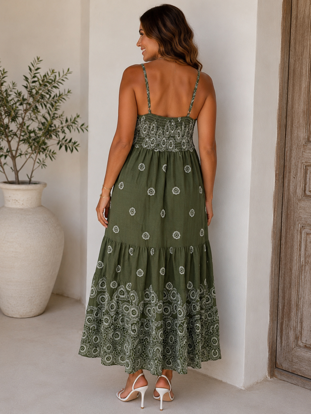 Umari Maxi Dress Khaki