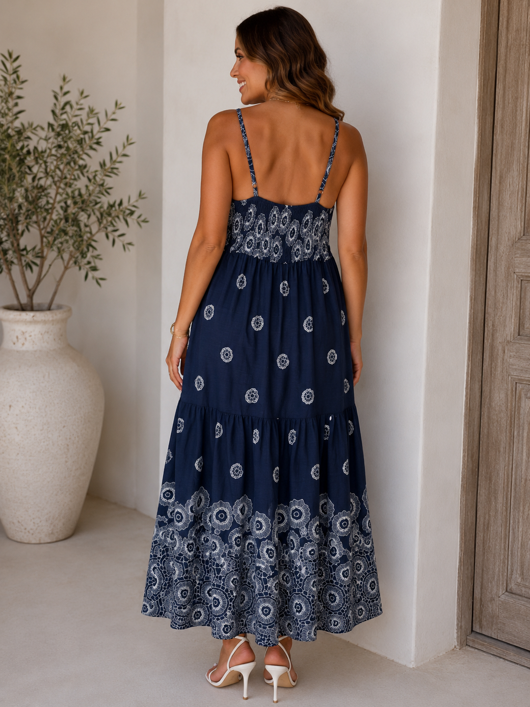 Umari Maxi Dress Navy