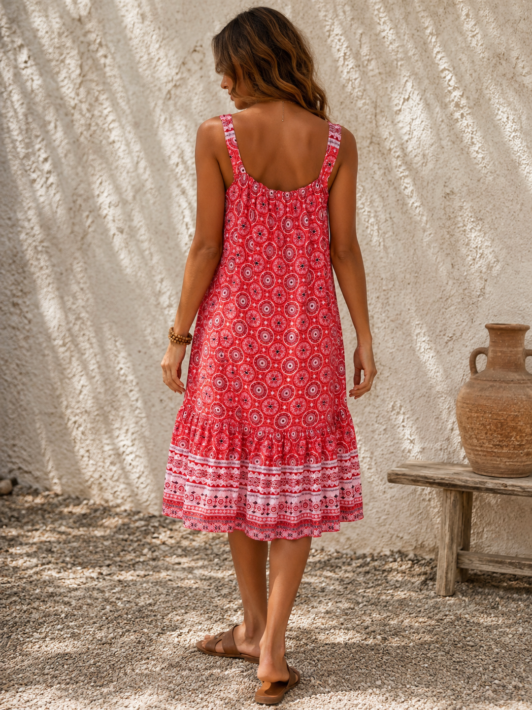 Juliet Bandana dress Coral