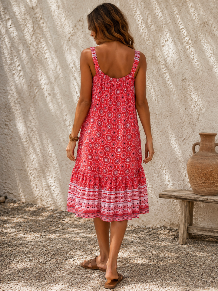 Juliet Bandana dress Coral