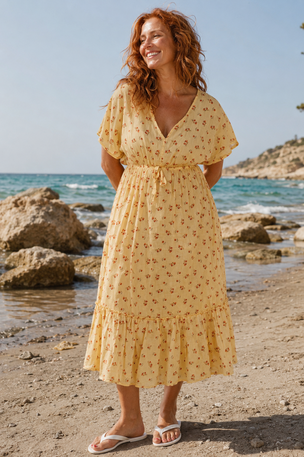 Darcy Floral Dress Lemon