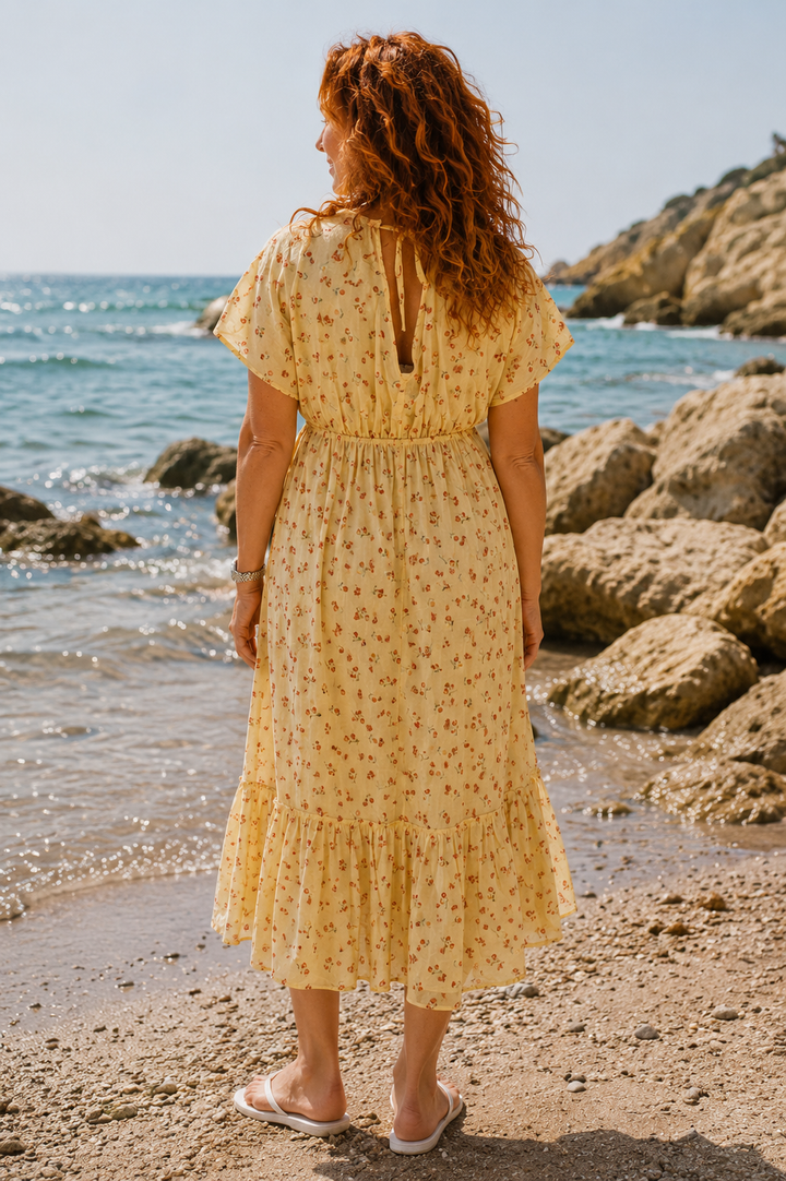 Darcy Floral Dress Lemon