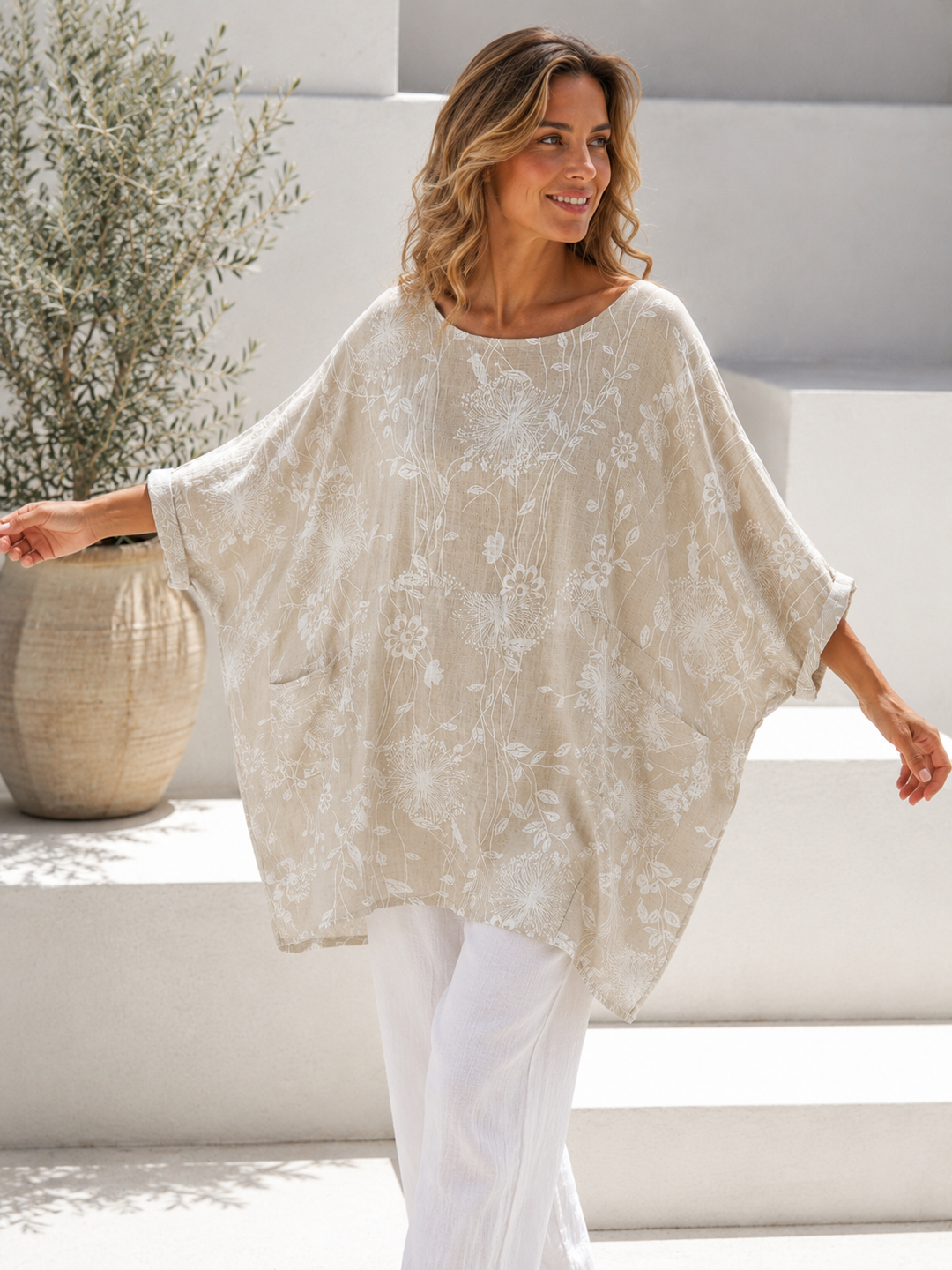 Dandelion Pocket Tunic Beige