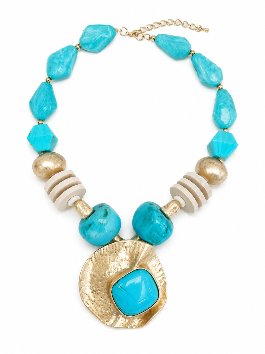 Mariah Statement Necklace Turquoise