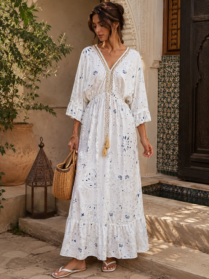Carmella Bandana Dress White