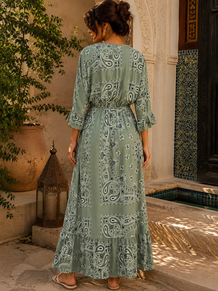 Carmella Bandana Dress Sage