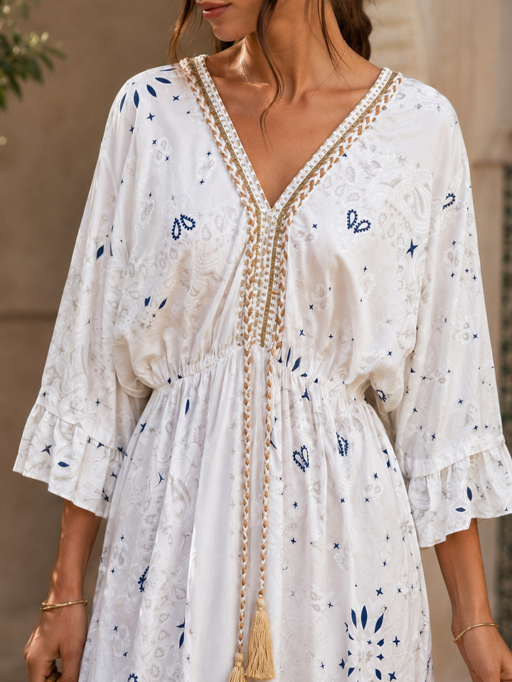 Carmella Bandana Dress White