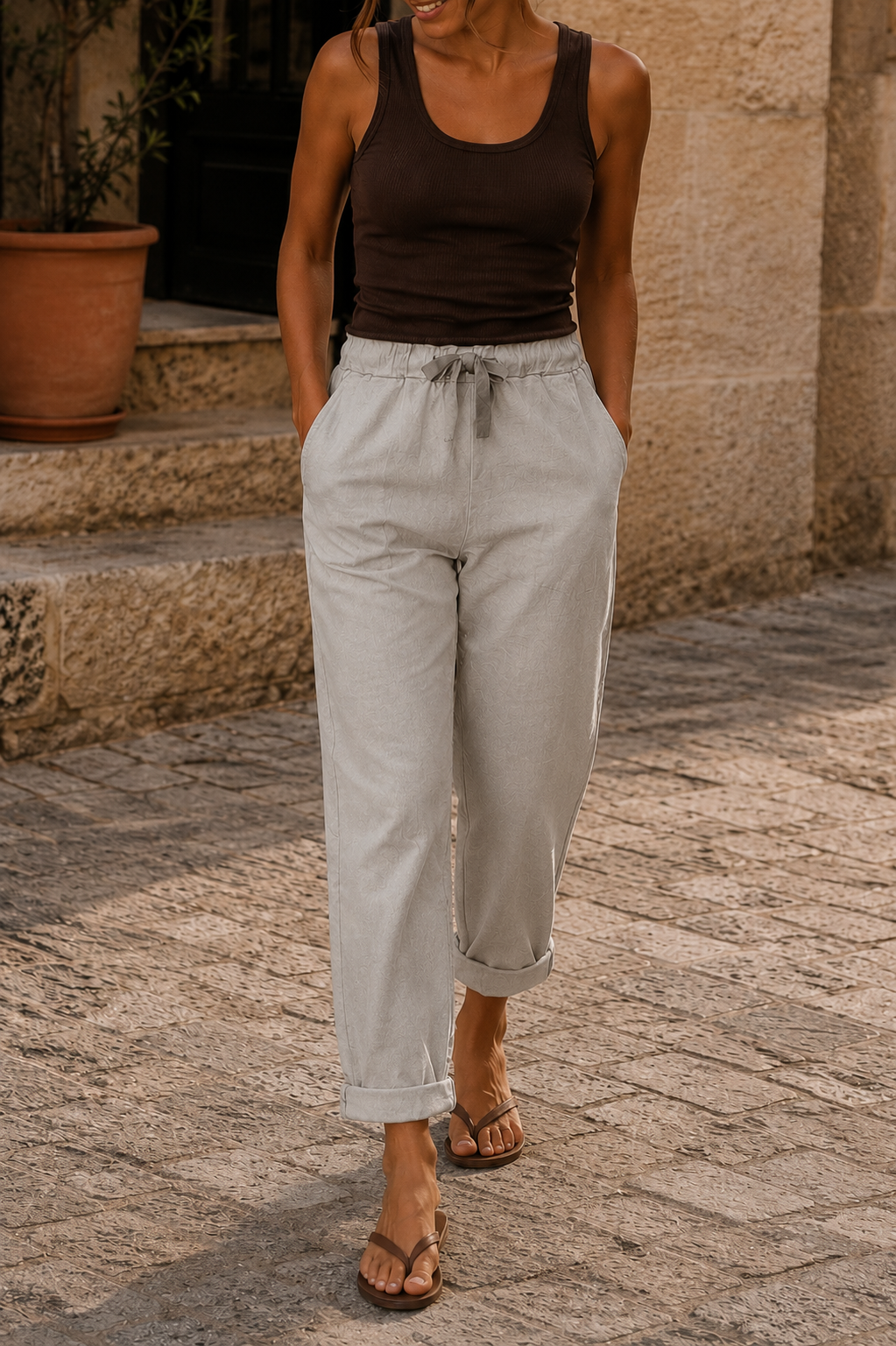Mocha Plain Magic Pants
