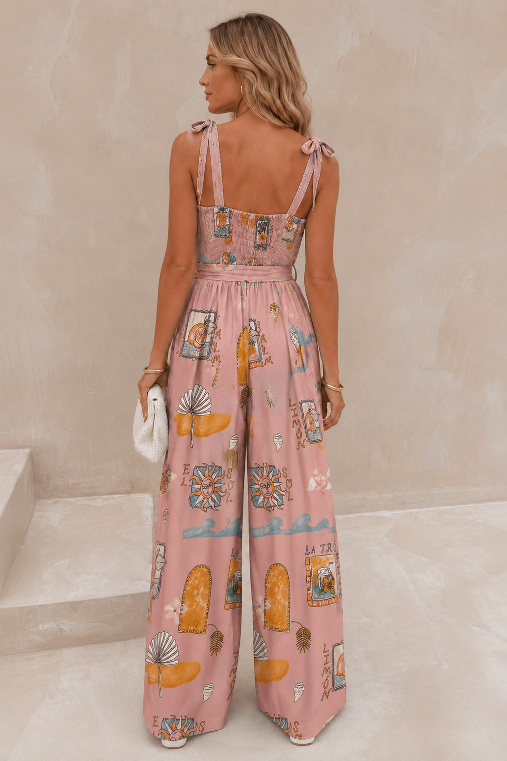 Lestari Vacation Jumpsuit Pink